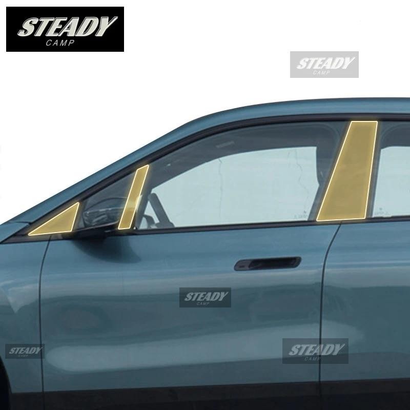 Trước Cắt Thân Xe Bên Ngoài B C Trụ Cửa Sổ PPF Sơn Bảo Vệ Phim TPU Chống Trầy Xước Cho Xe BMW iX 202