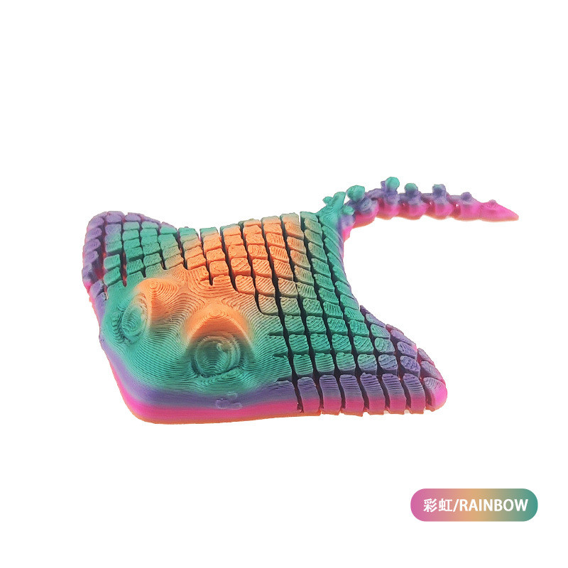 3D In Mullet Velcro Khớp Di Động Động Vật Biển Bát Mullet Tấm Giải Nén CM87