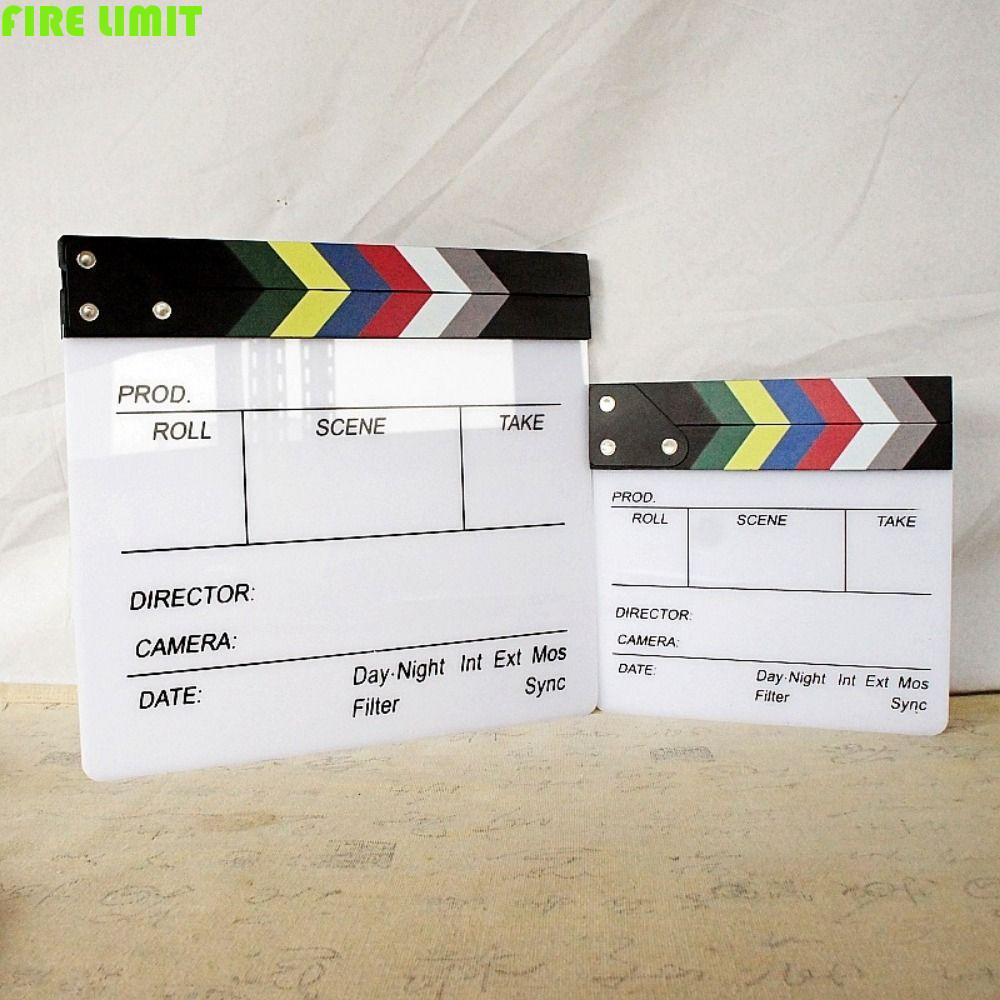 FIRE LIMIT Regisseur Scene Clapperboard, Acrylic Prop Photography Prop Ban Regisseur, Ghi âm Sáng tạ