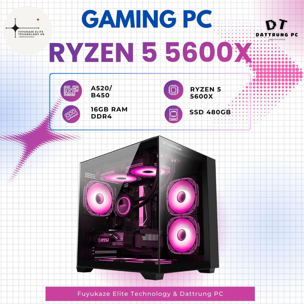 [Fuyukaze Elite Tech] Bộ PC Gaming Ryzen 5 5600X | Sát Thủ FPS - Streamer Chuyên Nghiệp