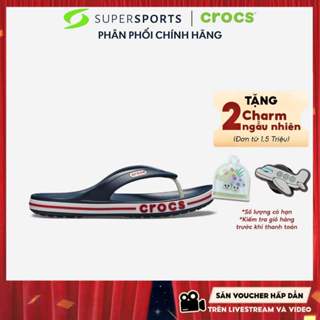 Dép Xỏ Ngón Unisex Crocs Bayaband - Xanh Navy - 205393-4CC ADS18 LS100