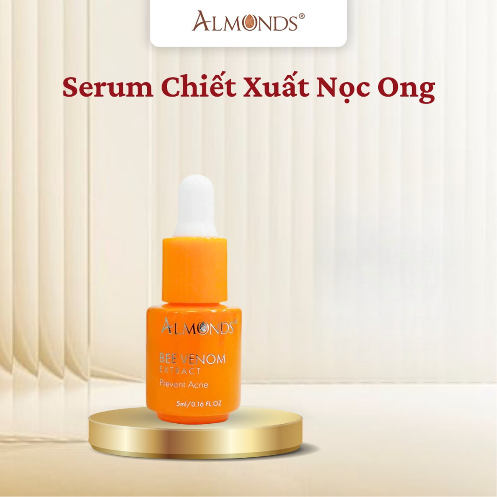 Serum Hỗ Trợ Giảm Mụn Nọc Ong 5ml Almonds chính hãng