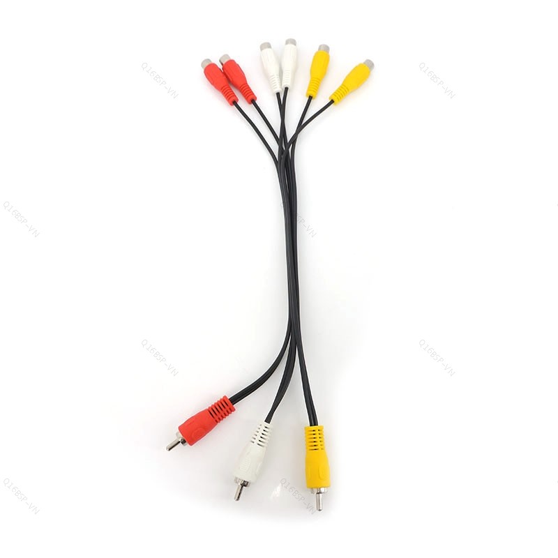 3 RCA Nam Đến 6 RCA 6RCA Nữ AV Âm Thanh Video Đầu Nối Cáp Cho Tivi Đầu DVD Video HD-TV RCA Dây Cắm V