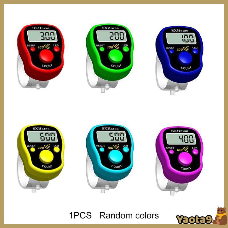 Yao LED Finger Tally Counter Điện tử kỹ thuật số Tasbeeh Counter Lap Track Cầm tay