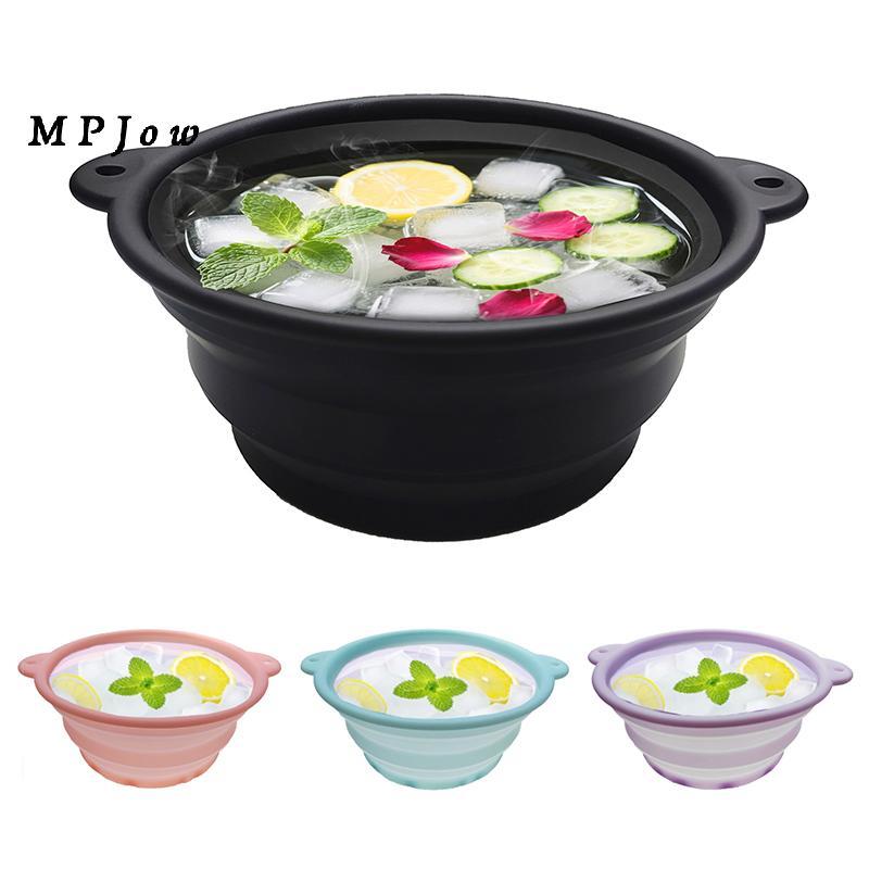 MPJow Gấp Lưu Vực Silicon Mặt Đá Bát Tắm Có Thể Gập Lại Silicone Ice Bath Bát Rửa Hiệu Quả Lưu Vực S