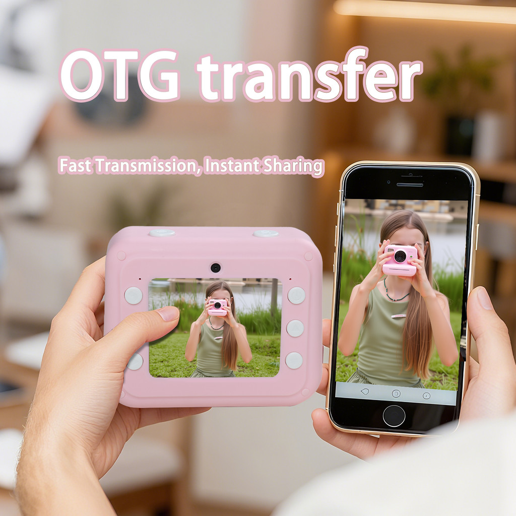 Trẻ Em In Hình Polaroid Camera Màn Hình HD Có Thể Chụp Ảnh Có Thể In Polaroid Kỹ Thuật Số Mini Máy Ả