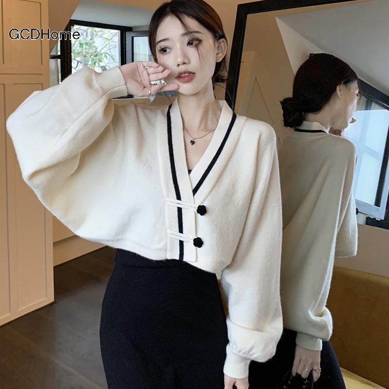 GCDHome Jacket Batwing Sleeve Contrasting Color - Outerwear Thời Trang