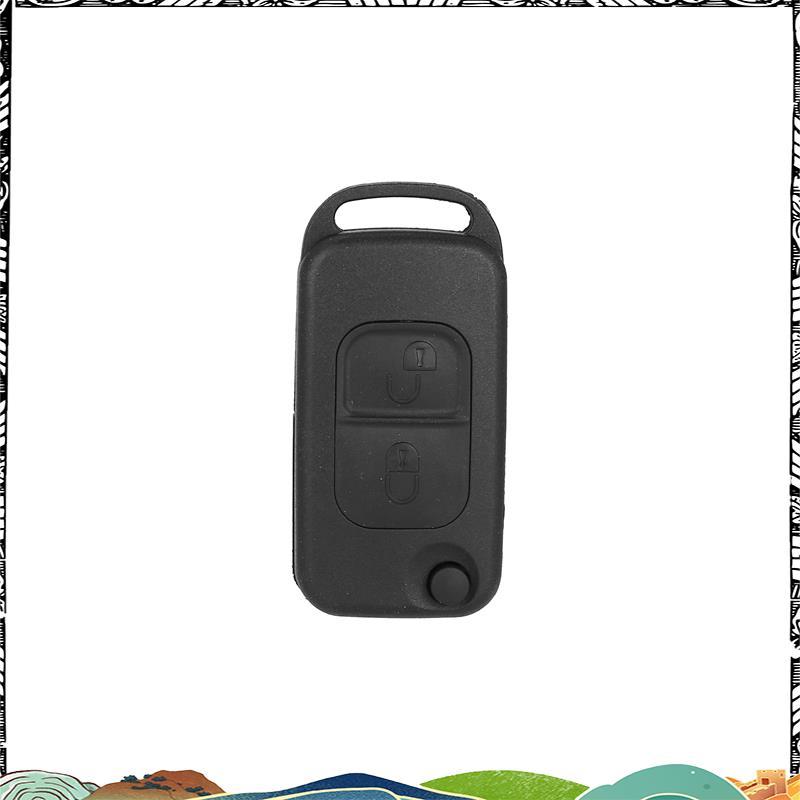 2 Nút Lật Từ Xa Chìa Khóa HU64 Lưỡi FOB Cho Xe Mercedes Benz A C E S W168 W202