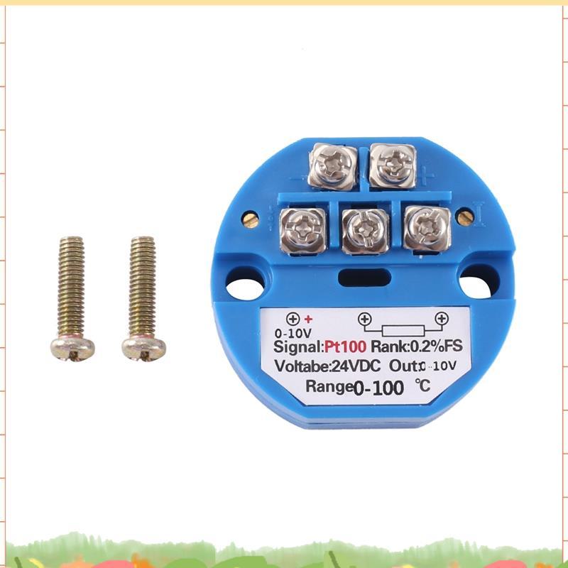 PT100 Loại sang 0-10V 0-100 độ RTD Đầu vào 0-10 một đầu ra DC24V Bộ phát nhiệt độ chịu nhiệt
