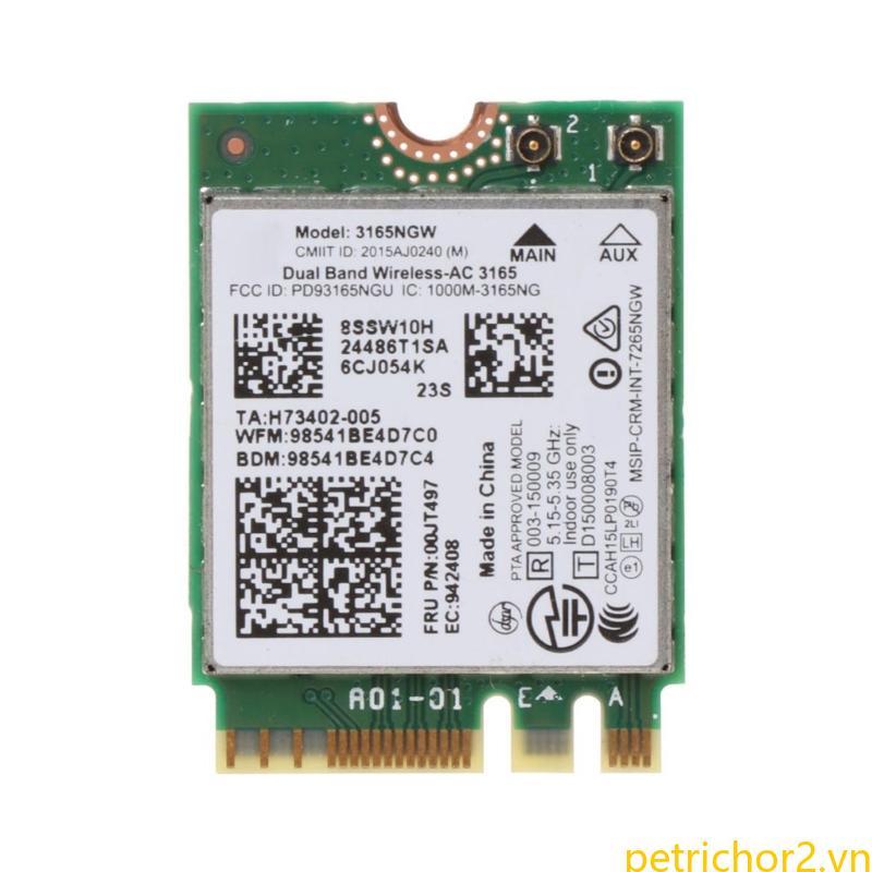 Băng tần kép PET 00JT497 3165NGW Wireless-AC dành cho ThinkPad