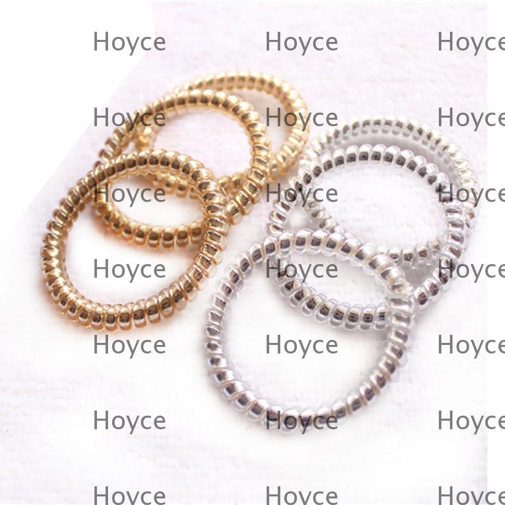 HOYCE 10 Chiếc Da Báo Nữ Dây Điện Thoại Co Giãn Băng Đô Scrunchie