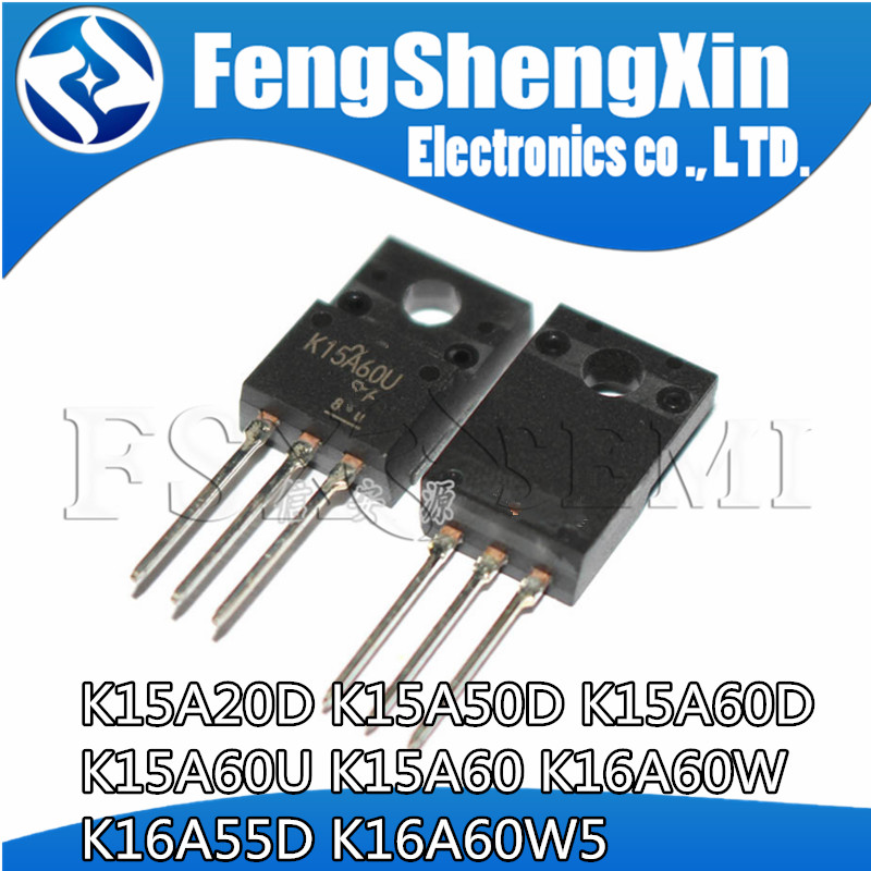 10 T K15A20D K15A50D K15A60D K15A60U K15A60 K16A60W K16A55D K16A60W5 TO-220F MOSFET