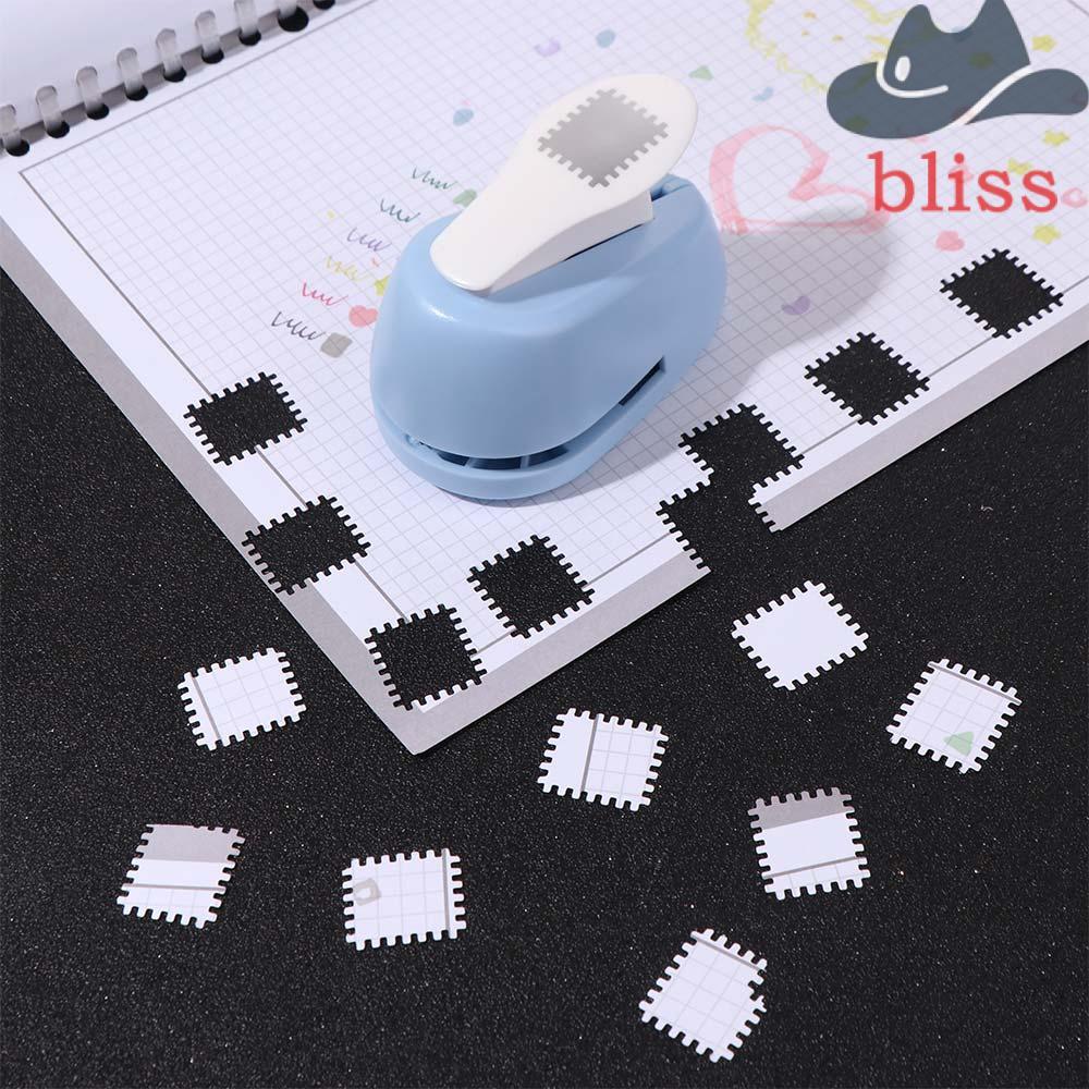 BLISS Stamp Border Punch, Stamp Shape Hole Puncher Embossing Machine, Đồ dùng học tập Máy đục lỗ Máy
