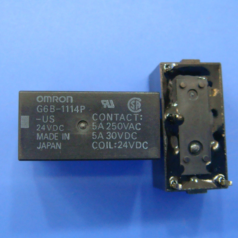 ((1 cái) Phụ tùng điện tử G6B-1114P-US 5VDC 12VDC 24VDC Rơle Omron chính hãng 4 chân