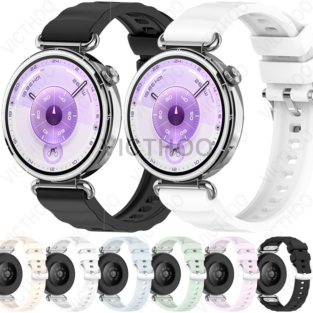 Phụ kiện thay thế vòng tay dây đeo bằng silicon cho Huawei Watch GT6 41mm / GT5 41mm / GT4 41mm / GT