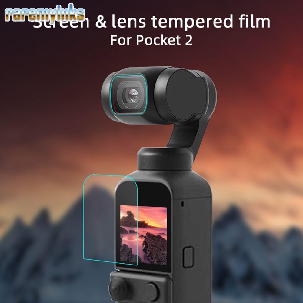 RAREM 1 / 2 Bộ Bảo Vệ Màn Hình Camera Kính Cường Lực Chống Trầy Xước Cho DJI Osmo Pocket 2