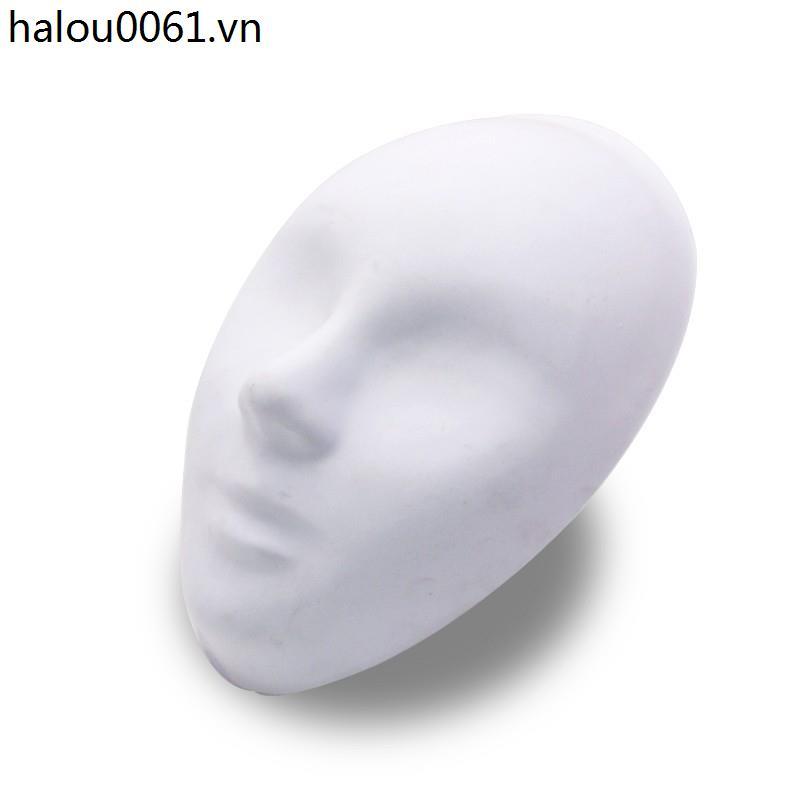 Mặt nạ PVC phôi trắng nguyên chất Matte White Matte Matte Hand-Made Model Blank Fox Facebook Mặt nạ 