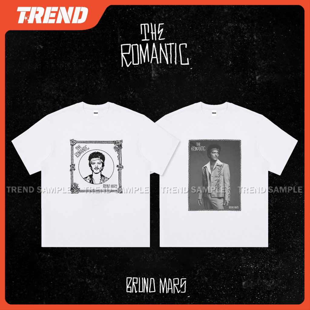 Áo Thun Cotton Lãng Mạn Phong Cách Bruno Mars, Size Phù Hợp Mọi Người