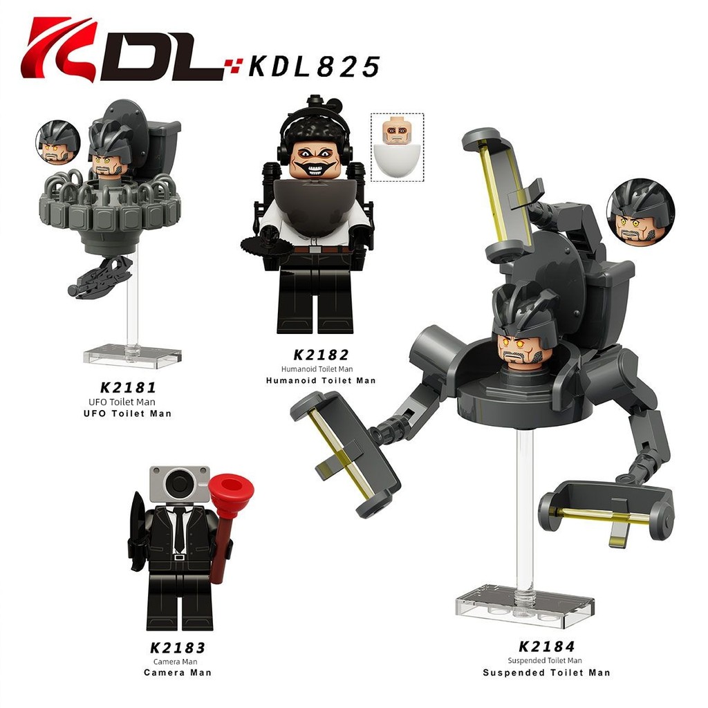 toilet tower defense lego skibidi toilet Wushuang Ares Treo UFO Nhà vệ sinh Hình người Máy ảnh Người