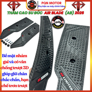 Thảm Cao Su Lót Chân Honda Air Blade AB 2020-2022, AB 2026, AB 2023-2025,125/150/160i Cao Su Đúc Dày