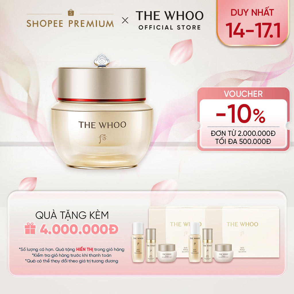 [THE WHOO OFFICIAL] Kem dưỡng tự nhuận tái sinh da The Whoo Bichup Anti-aging Repair Cream 50ml