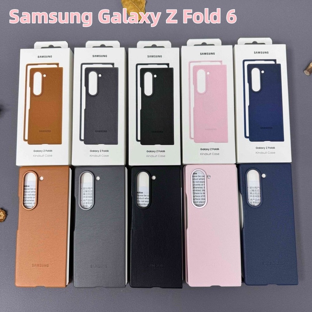 Ốp lưng Samsung Galaxy Z Fold 6 Fold6 Vỏ da PU chất lượng cao Vỏ bảo vệ toàn mặt sau cho Galaxy z fo