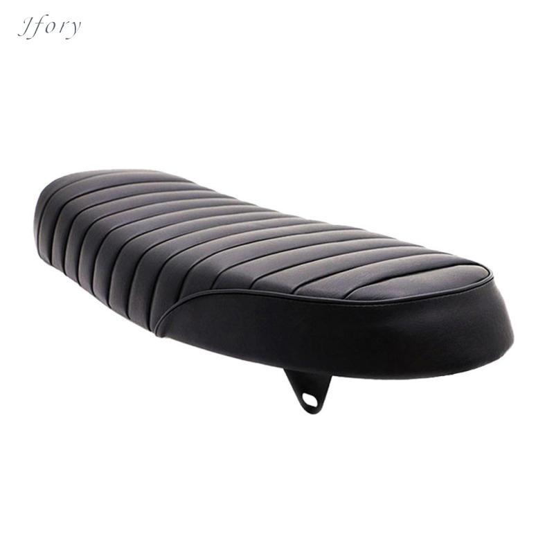 Xe Máy Đen Flat Brat Seat -Rennfahrer Vintage Đệm Yên Xe Thay Thế Cho CB350 CB400 CB450