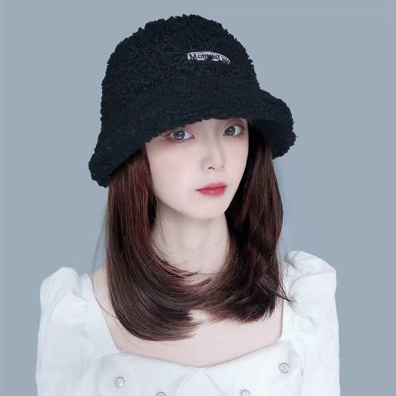 【Ultra-Soft Fleece】GK Integrated Wig-Hat Winter Beanie/Hair Hat/Warm Fleece Cap/Fashion Winter Acces