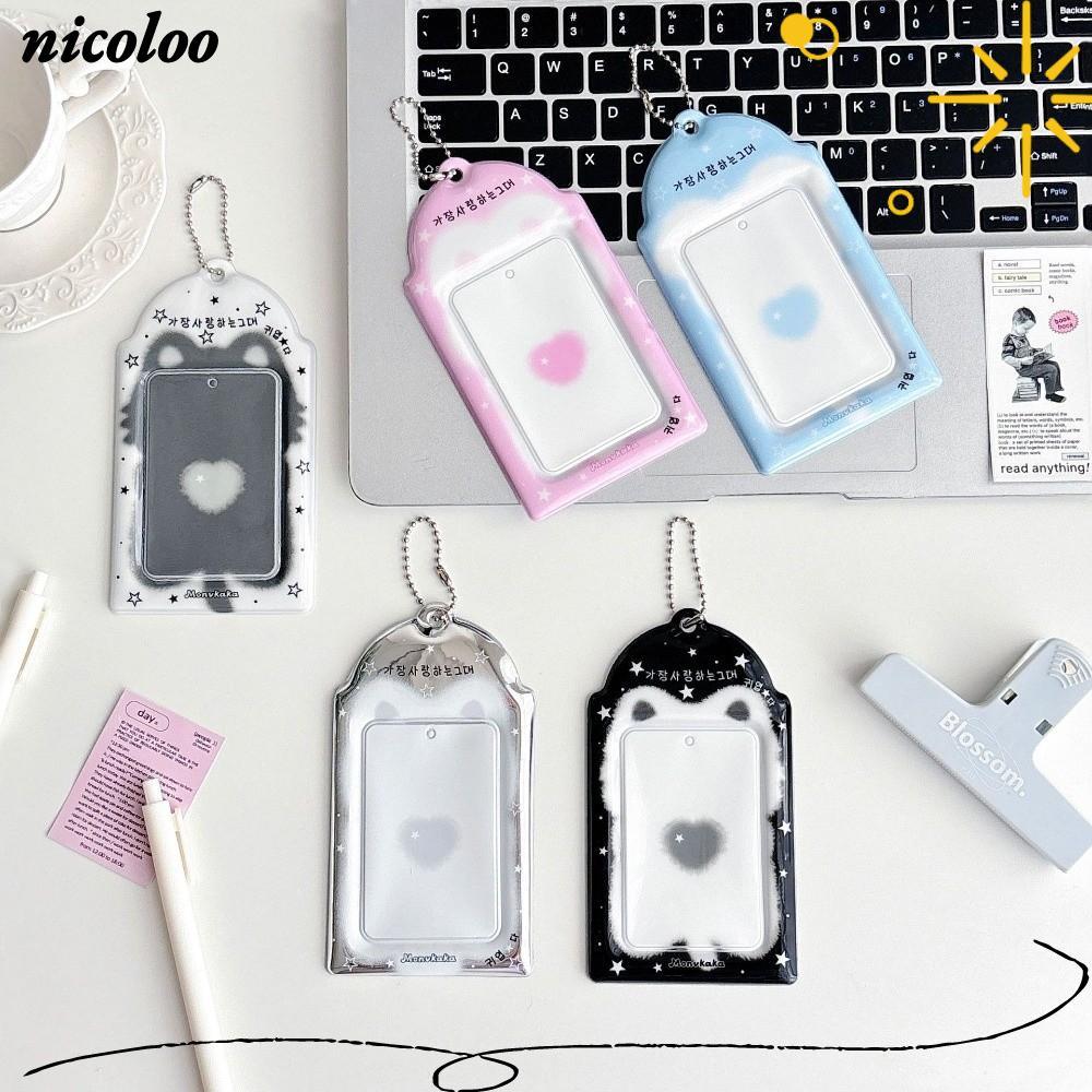 Hộp đựng thẻ ngoại vi NICOLOO Idol, Hộp đựng thẻ ảnh 3 inch trang trí dây chuyền, Hộp đựng ảnh phong