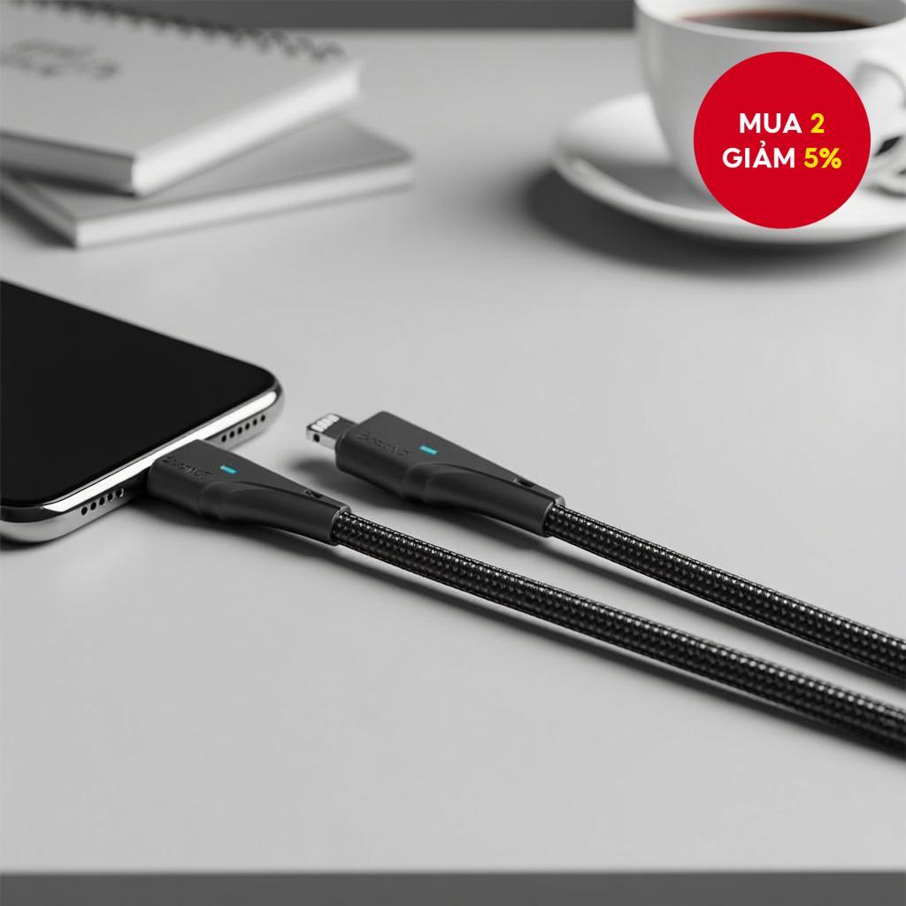 Cáp sạc USB Essager 2.4A cho sạc nhanh 8 7 SE, cáp dữ liệu USB.