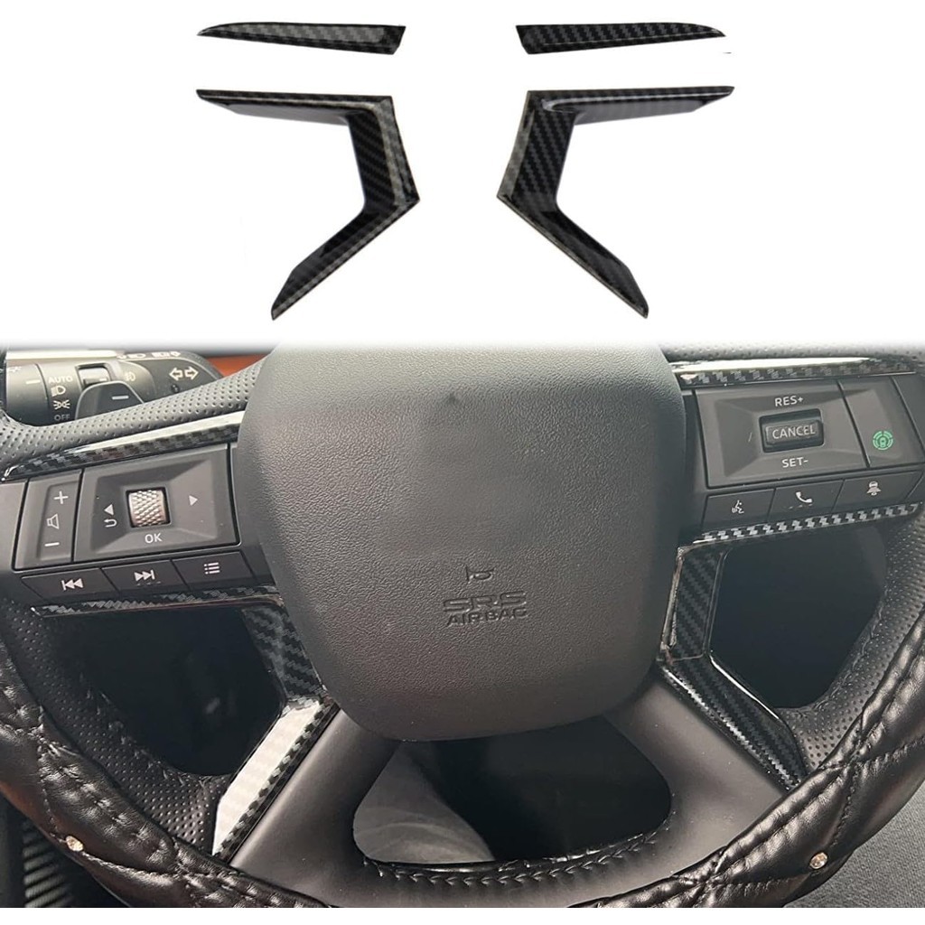 Phụ kiện trang trí vô lăng bằng sợi Carbon cho Mitsubishi Outlander 2022-2025