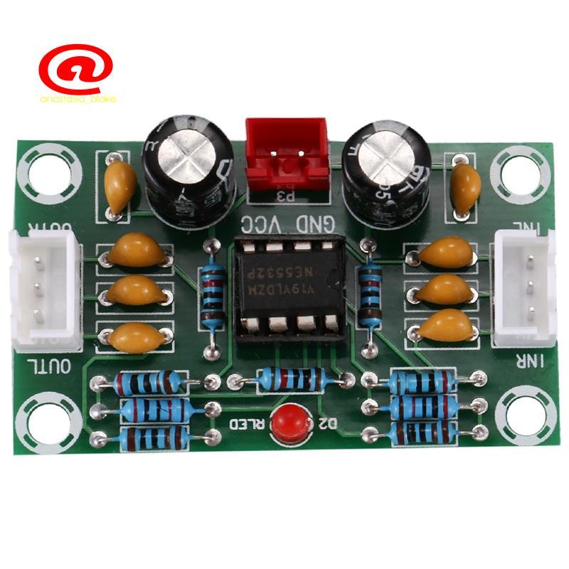 Mini Preamp Op Amp Module Khuếch Đại Kênh Kép NE5532 Preamplifier Tone Board 5 Lần Điện Áp Rộng 12-3