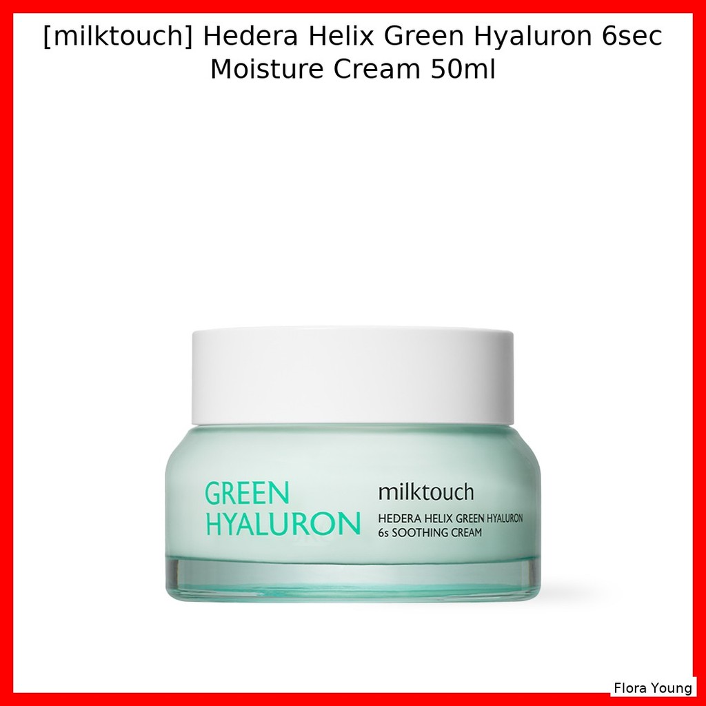 [milktouch] Kem dưỡng ẩm Hedera Helix Green Hyaluron 6sec 50ml / Kem dưỡng ẩm Hàn Quốc / Hydrat hóa 
