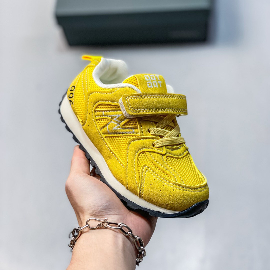 Giày chạy bộ trẻ em NB996 USA - Velcro, thoáng khí, retro và thời trang