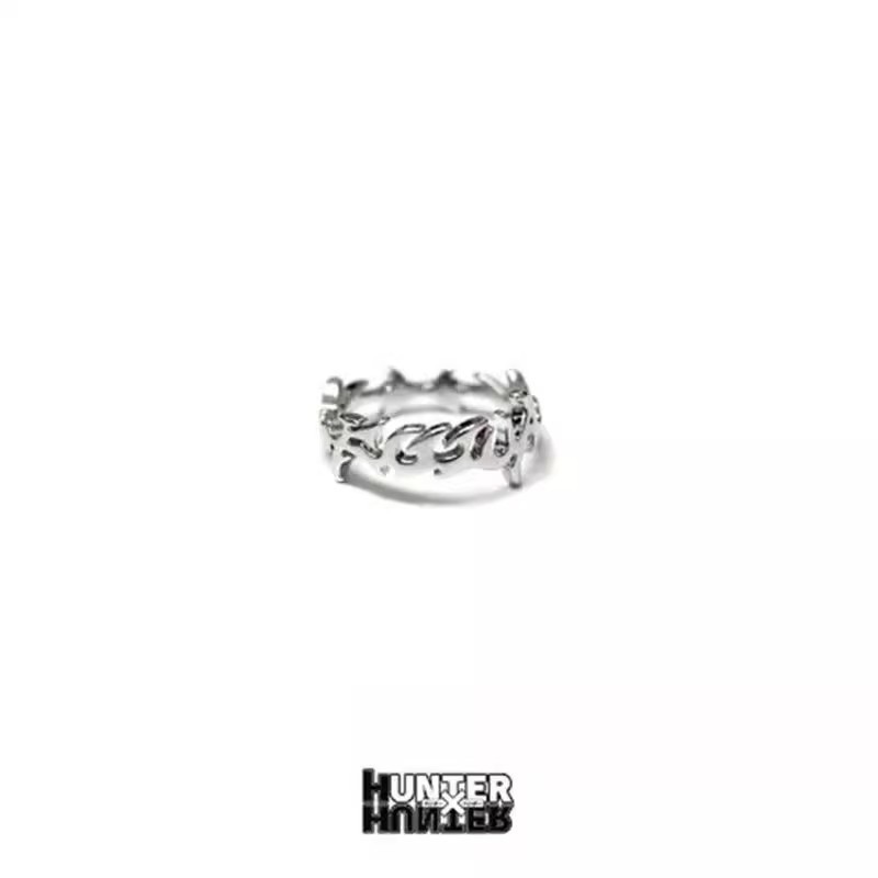 < Hunter X Hunter > Full-Time Hunter Qiqi Beat Enemy Guest Ring Anime Hàng hóa Cặp đôi hai chiều OW4