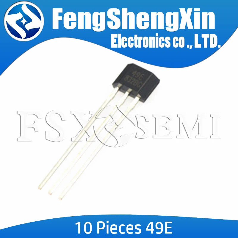 10 Cái / lốc Mới 49E TO-92 AH49E OH49E SS49E LINEAR HALL-EFFECT IC