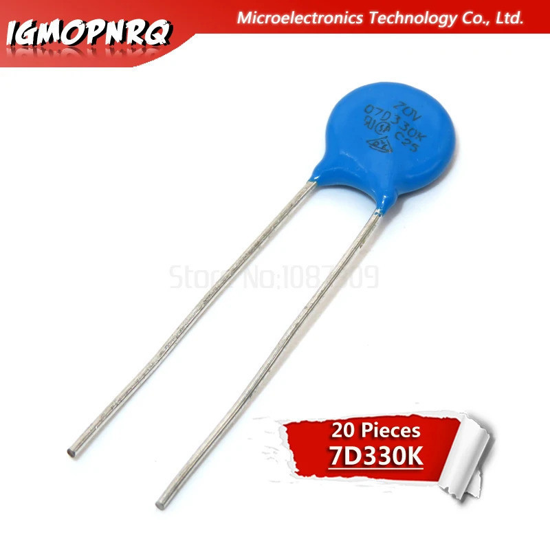 20 Chiếc Điện Trở Điện Áp 07D330K 270V Điện Trở Điện Áp 07D330 7D330