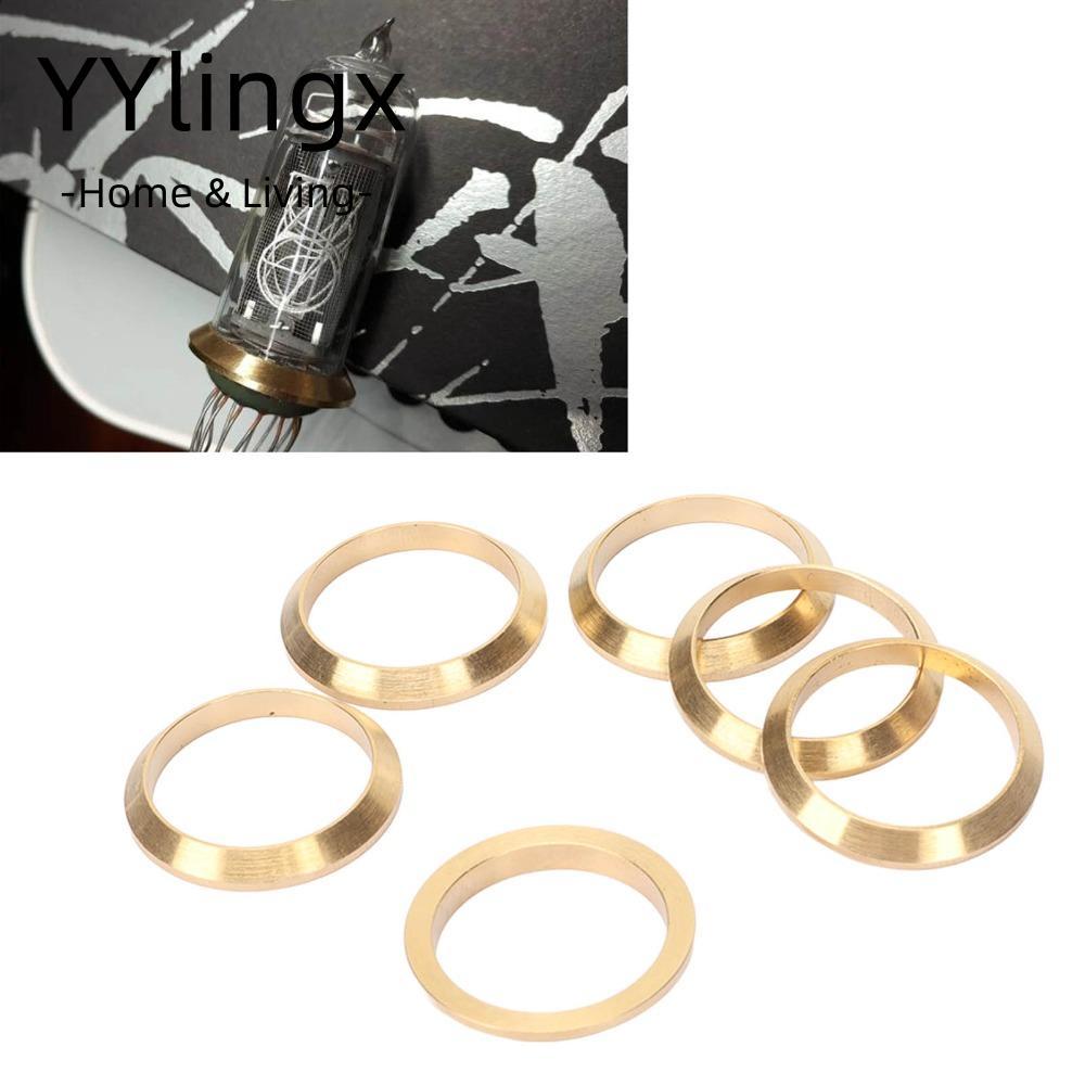 YYLINGX 6 Ống Nixie, TRONG 14 Nhẫn Đồng, Nhẫn Đồng Điện Tử Cổ Điển Đồng Trang Trí Nhẫn Cho TRONG 14 