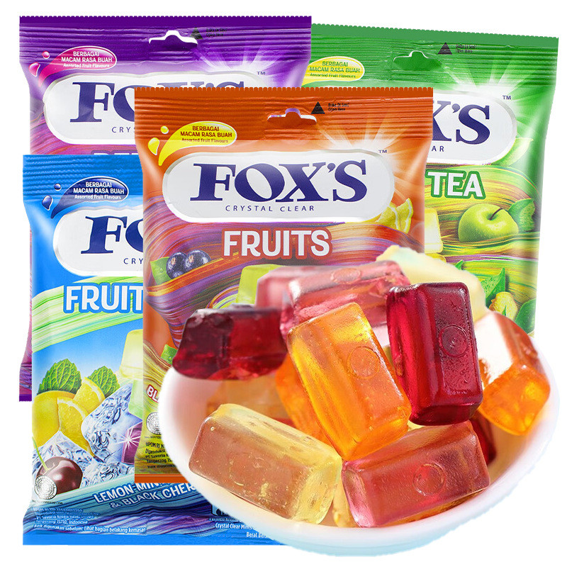 Hàng sẵn có Vận chuyển nhanh Indonesia FOXS FOXS Crystal Candy Crystal Mint Candy Bag 90g Các loại t
