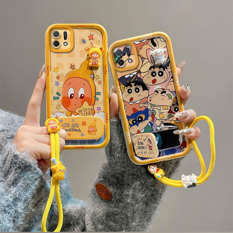 Ốp Lưng Cho Oppo A16K tpu JMZJ Gương Sang Trọng Đứng Dây Ốp Lưng Điện Thoại A2x