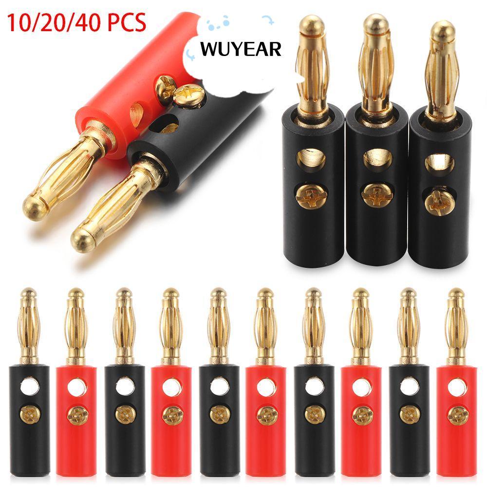 Wuyear Banana Plugs 4mm Adapter Jack âm thanh mạ vàng