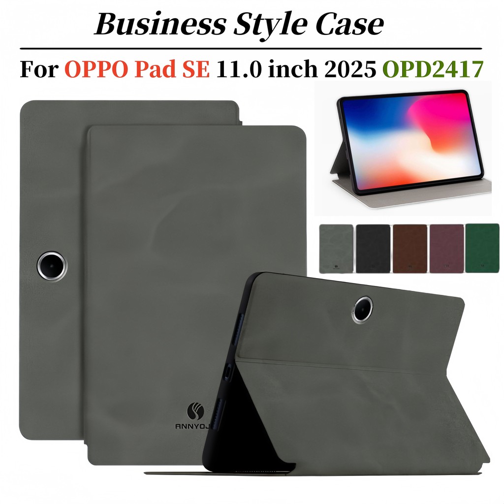 Dành Cho OPPO Pad SE 11.0 inch 2025 Phong Cách Kinh Doanh Da PU Flip Case Stand Cover Cho OPPOPadSE 
