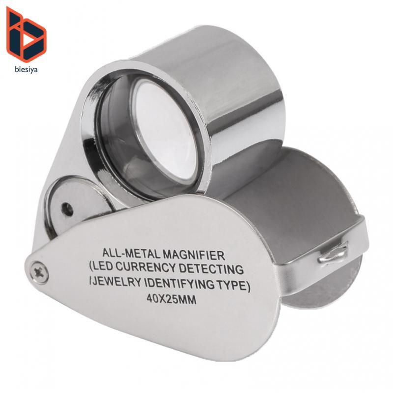 Kính lúp Jewel Loupe có đèn LED kép, phóng đại 40X - tiện dụng bỏ túi