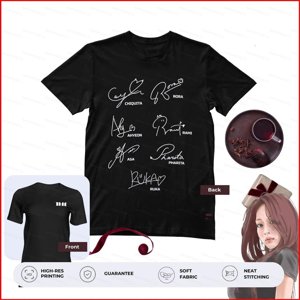Áo thun cotton dày BabyMonster K-pop - Ahyeon, Asa, Ruka, Rami, Pharita, Rora, Chiquita | GC1