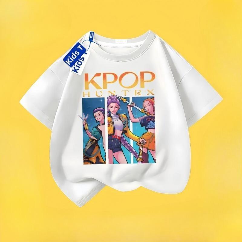 Cotton huntrix in C Kpop Siri trang phục phù hợp em trẻ nam nữ, huntrix 100% Hàn Quốc.