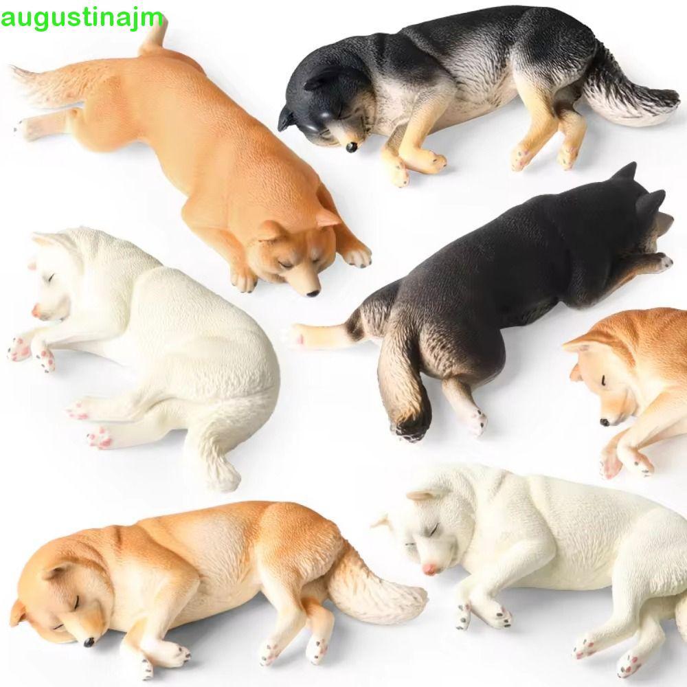 Mô hình động vật cho chó AUGUSTINAJM, Tượng Pug Shiba Inu