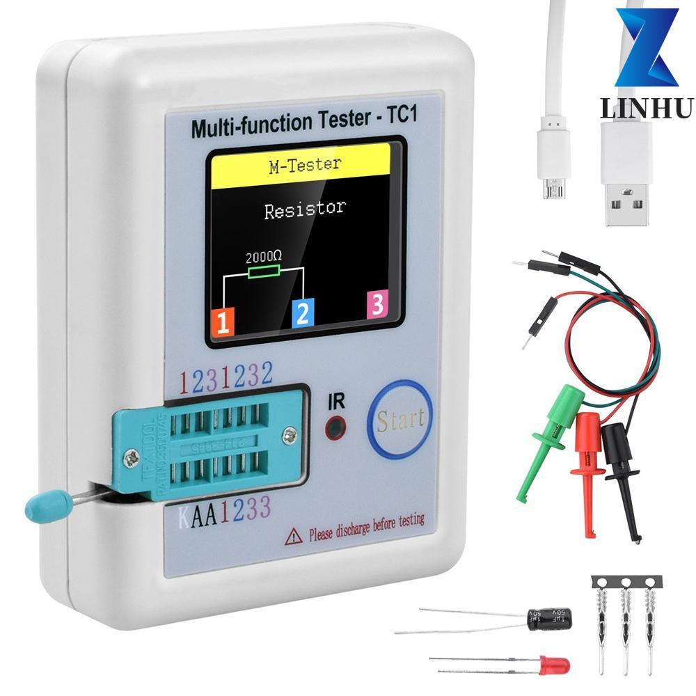 Máy kiểm tra độ mờ nhiều mét LINHU Tự động LCR-TC1 1.8 “TFT LCD Diode Triode Tụ điện