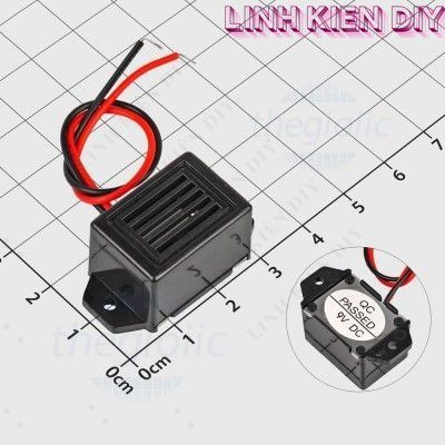 [2 Cái]- Còi 400Hz 9VDC 33x16x15mm Linh Kiện DIY