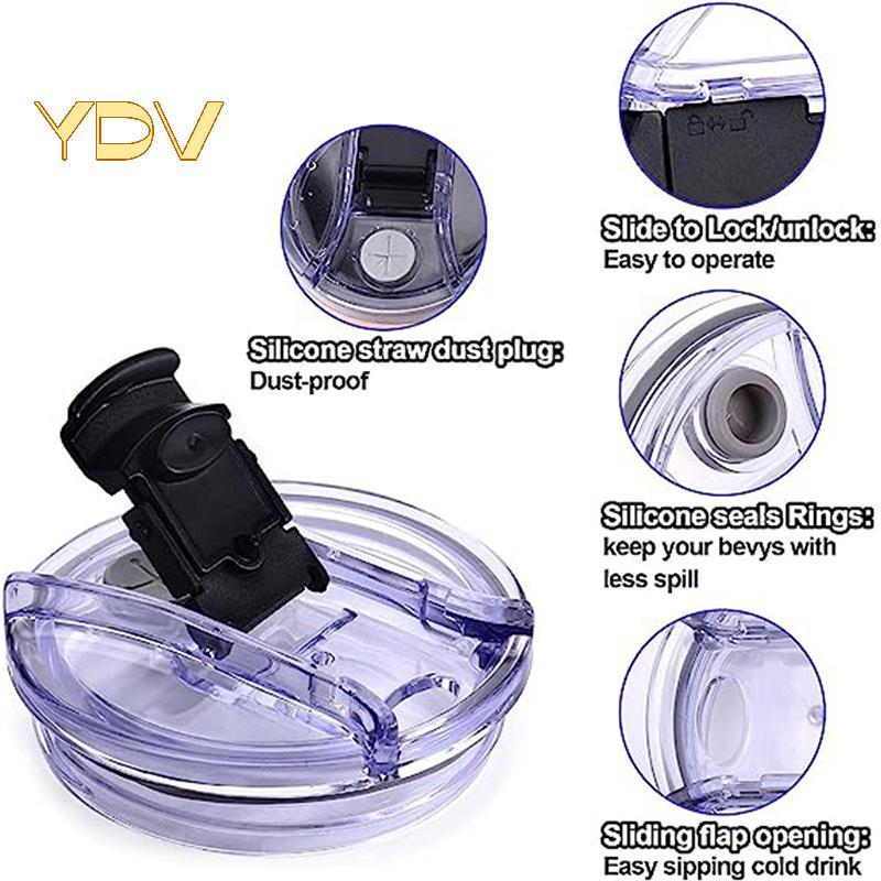 [YDV] Nắp chai niêm phong 40 / 30 Oz Nắp nhựa trơn chống tràn cho Ozark Trail Rtic Tumbler Cup Chai 