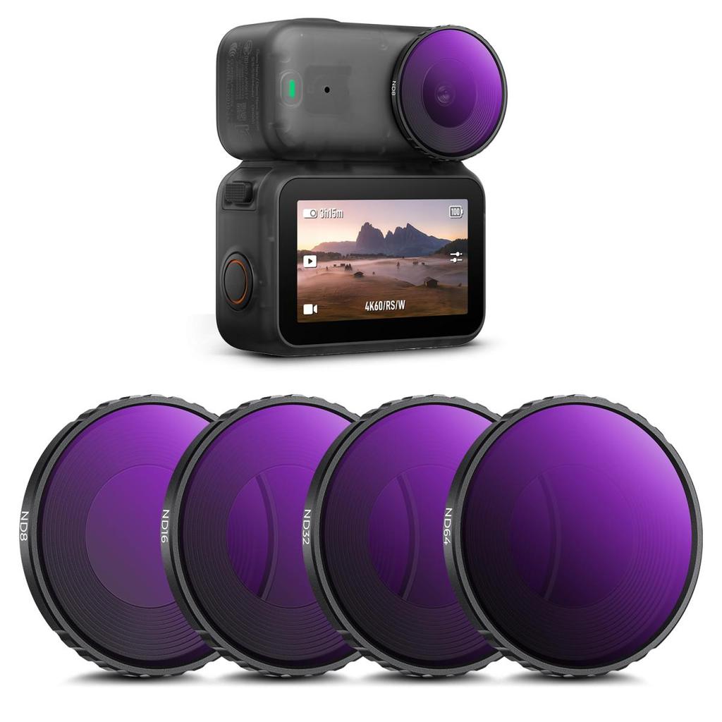 Bộ lọc K & F Concept 4PACK ND cho DJI Osmo Nano, ND8 ND16 ND32 ND64 Kính HD nhiều lớp